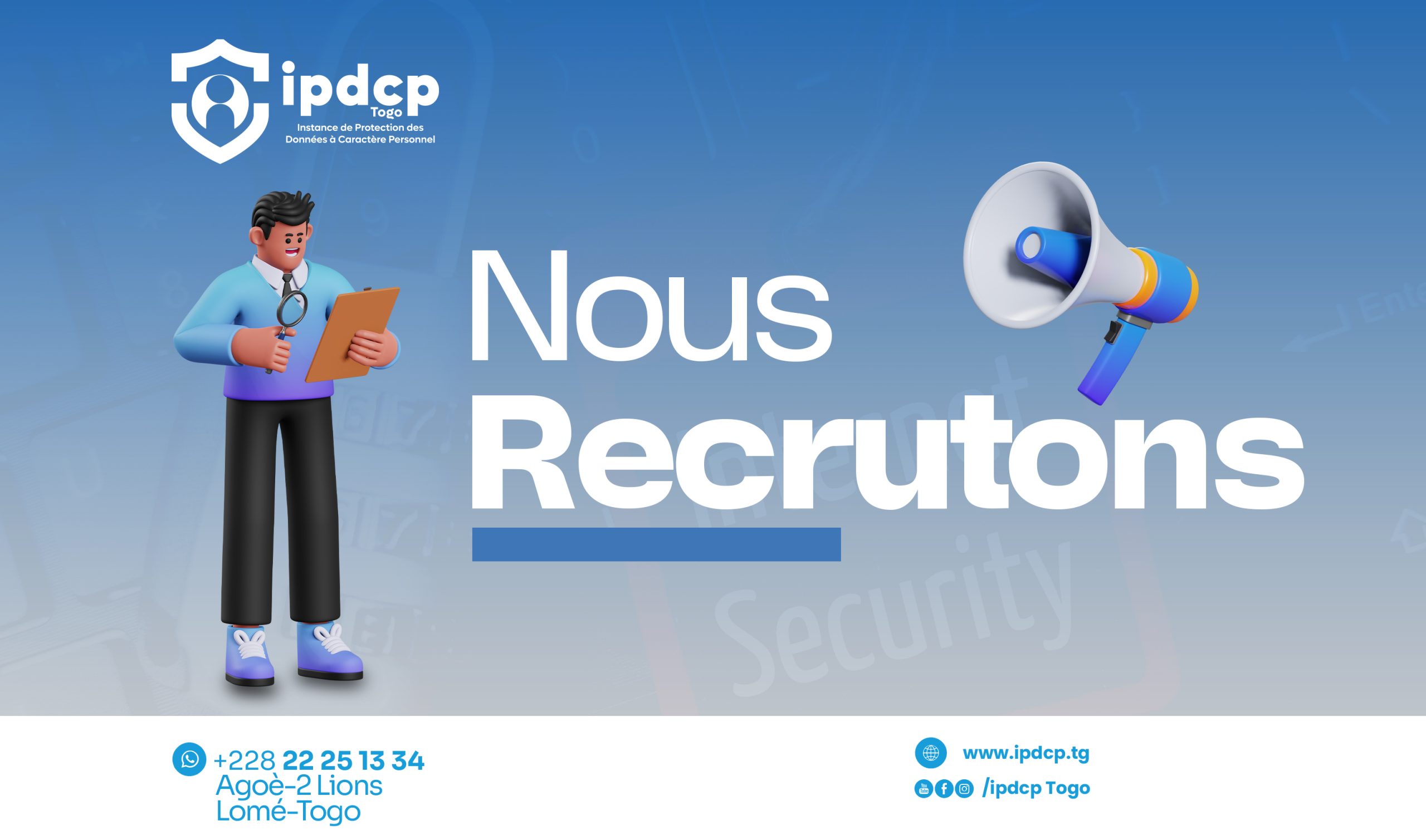 AVIS DE RECRUTEMENT IPDCP